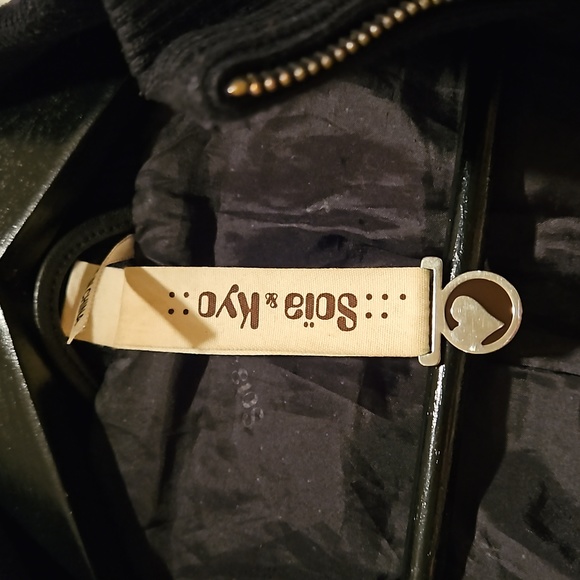 Soia & Kyo black leather jacket xs - Picture 2 of 7